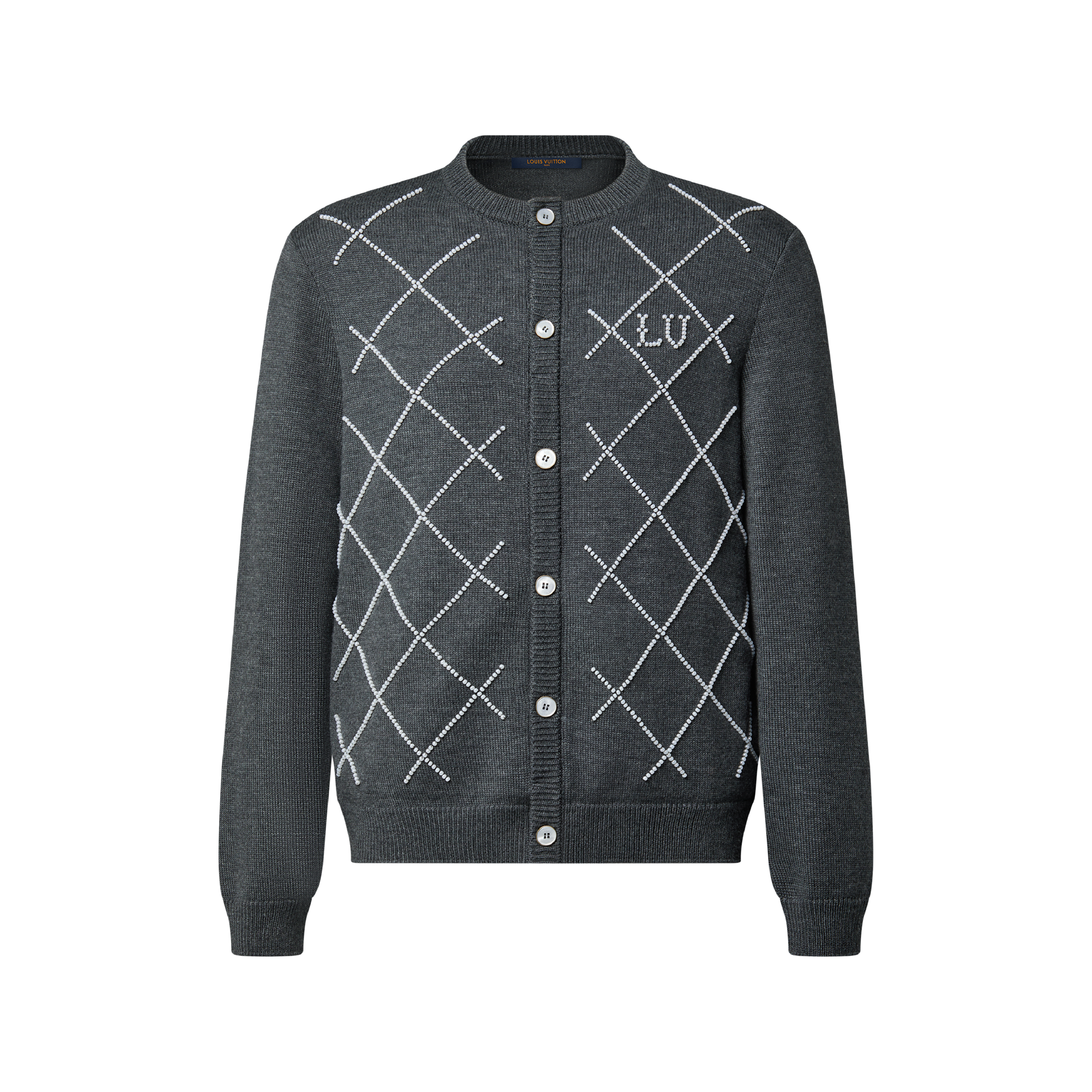 大幅値下げLouis Vuitton エンブロイダリーシグネチャーカーディガン カーディガン ウィズ パーリー エンブロイダリー ｜ルイ・ヴィトン